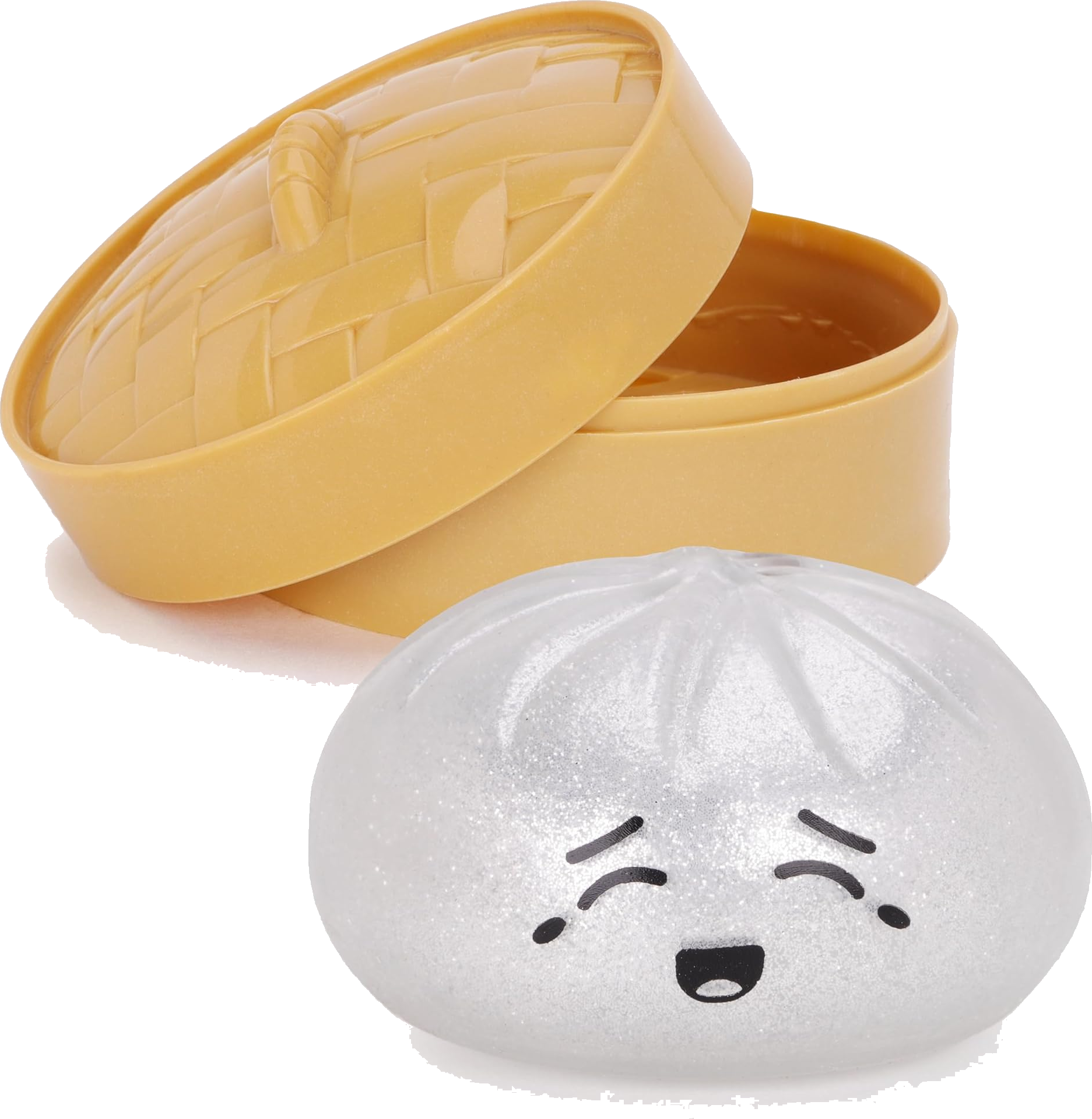 Toyland Bao Squishy Argent Métallisé avec Boîte Vapeur