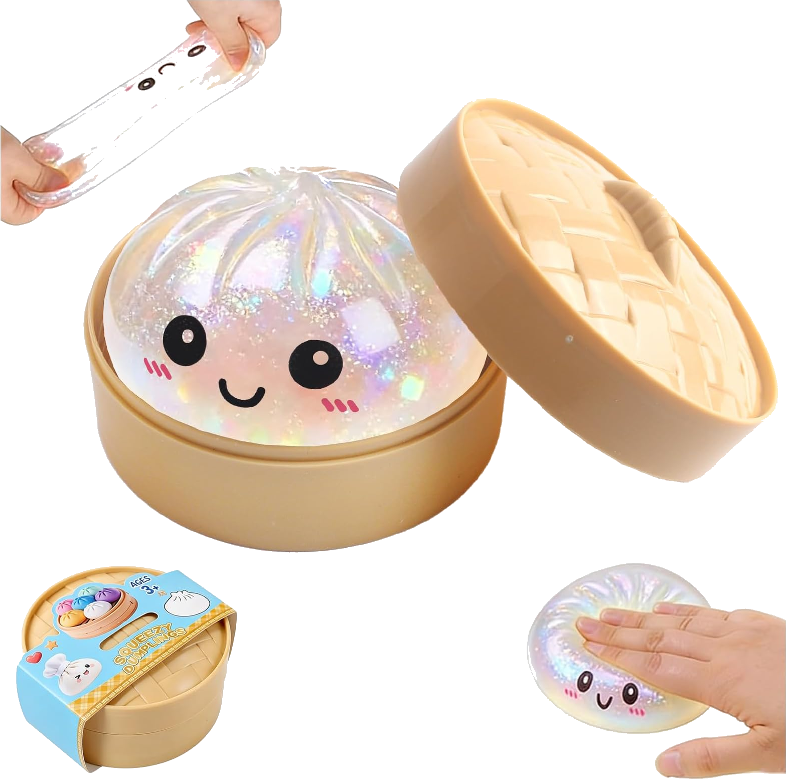 Glitter Dumpling Squishy Fidget Anti-Anxiété
